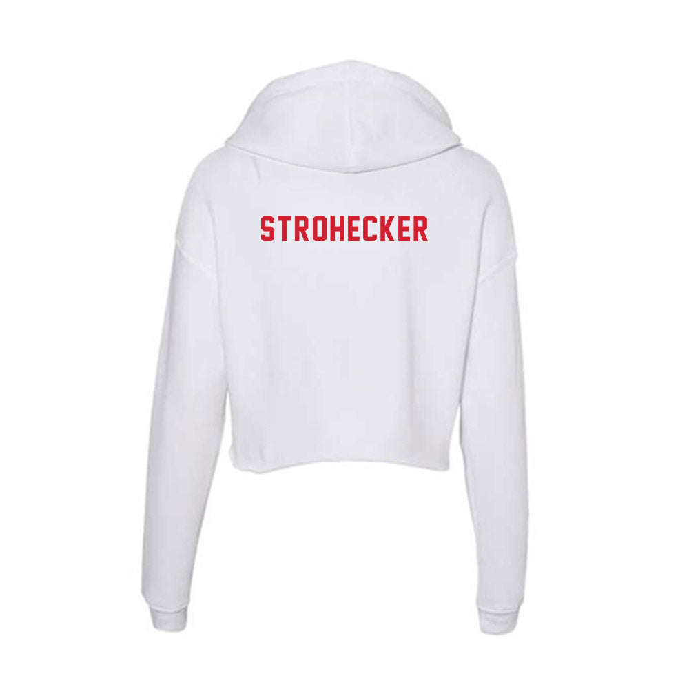NC State - NCAA Women's Gymnastics : Elizabeth Strohecker - Women's Crop Fleece Hoodie-1