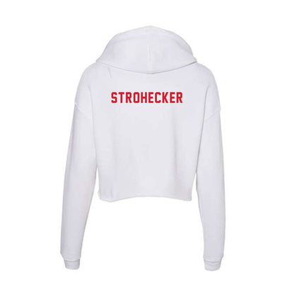 NC State - NCAA Women's Gymnastics : Elizabeth Strohecker - Women's Crop Fleece Hoodie-1