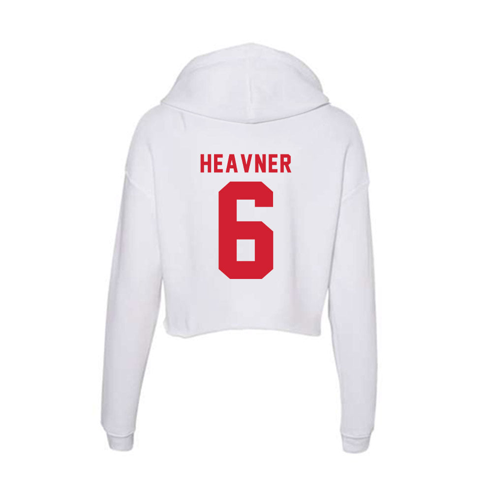 NC State - NCAA Baseball : Matt Heavner - Women's Crop Fleece Hoodie-1