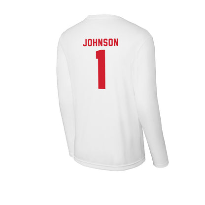 NC State - NCAA Baseball : Rett Johnson - Activewear Long Sleeve T-Shirt-1