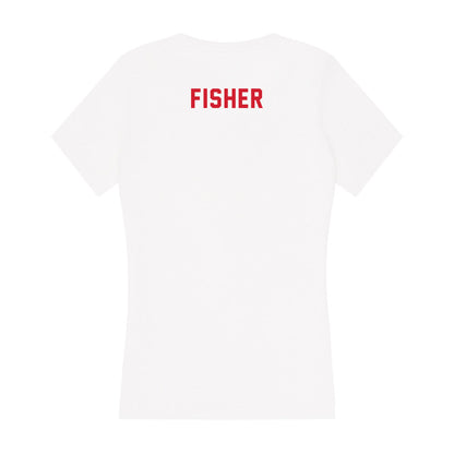 NC State - NCAA Women's Track & Field : Elyssia Fisher - Women's V-Neck T-Shirt-1