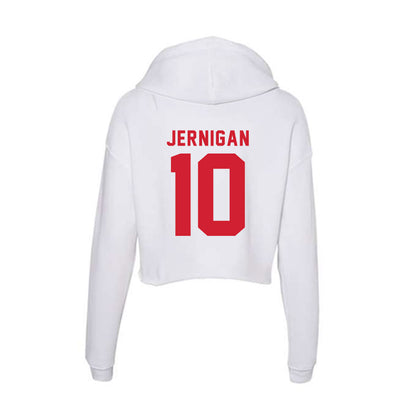 NC State - NCAA Women's Basketball : Adelaide Jernigan - Women's Crop Fleece Hoodie-1
