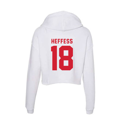 NC State - NCAA Men's Soccer : Isaac Heffess - Women's Crop Fleece Hoodie-1