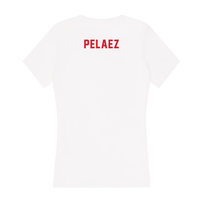 NC State - NCAA Women's Swimming & Diving : Erika Pelaez - Women's V-Neck T-Shirt-1