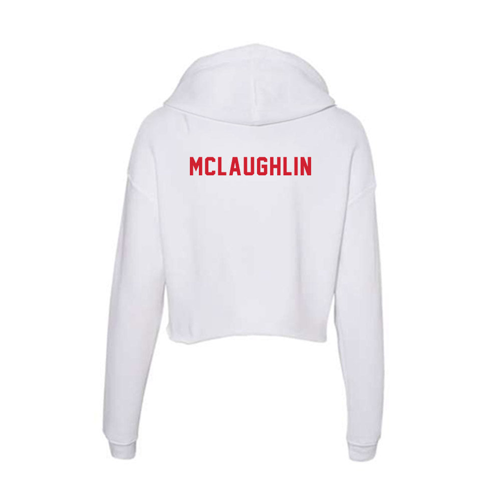 NC State - NCAA Men's Golf : Cade McLaughlin - Women's Crop Fleece Hoodie-1