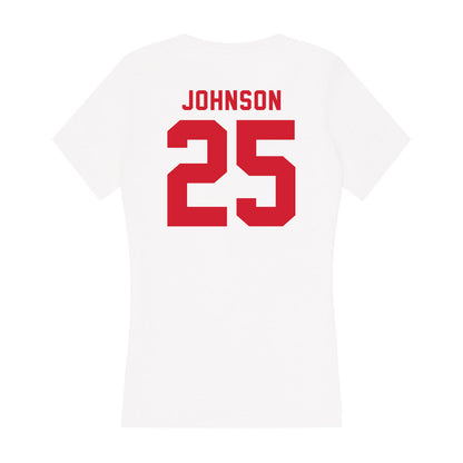NC State - NCAA Football : Darius Johnson - Women's V-Neck T-Shirt-1