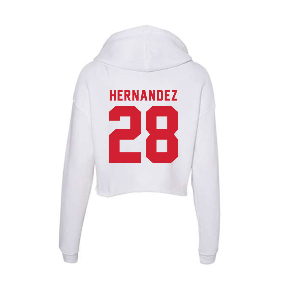 NC State - NCAA Women's Soccer : Sophia Hernandez - Women's Crop Fleece Hoodie-1