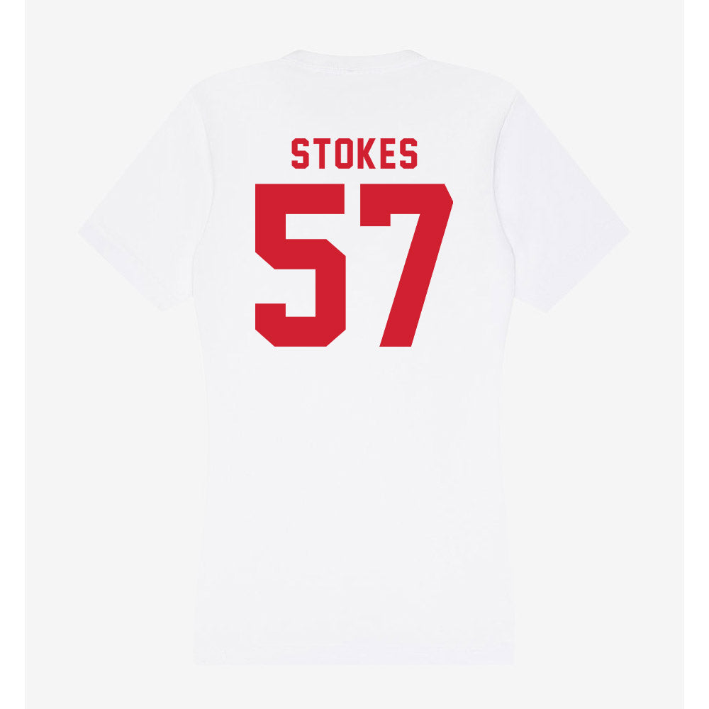NC State - NCAA Football : Steven Stokes - Women's V-Neck T-Shirt-1