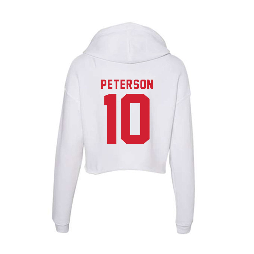 NC State - NCAA Women's Volleyball : Kate Peterson - Women's Crop Fleece Hoodie-1