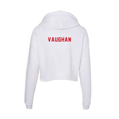 NC State - NCAA Women's Track & Field : Olivia Vaughan - Women's Crop Fleece Hoodie-1