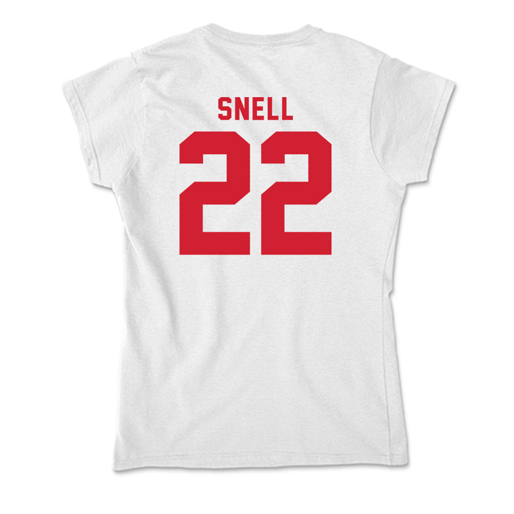 NC State - NCAA Men's Basketball : Jordan Snell - Soft Style Women’s T-Shirt-1