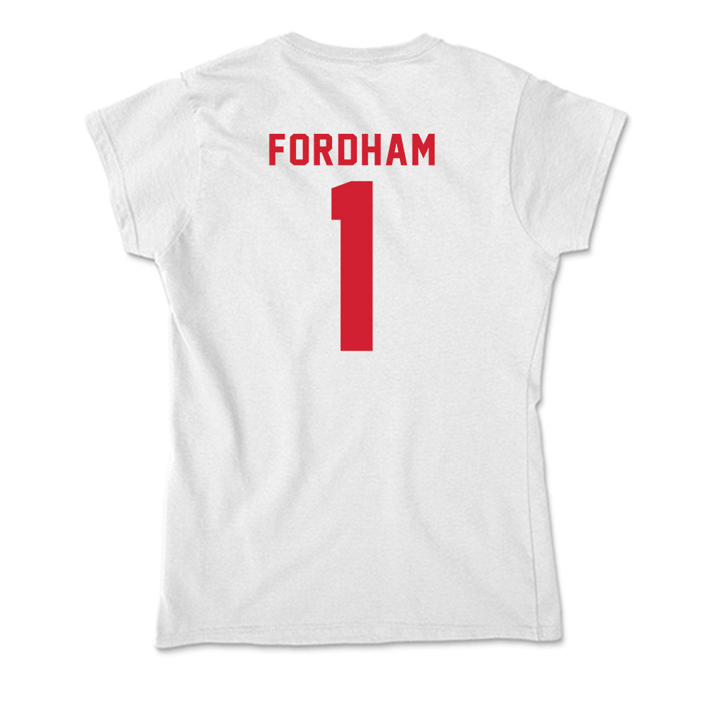 NC State - NCAA Football : Caden Fordham - Soft Style Women’s T-Shirt-1