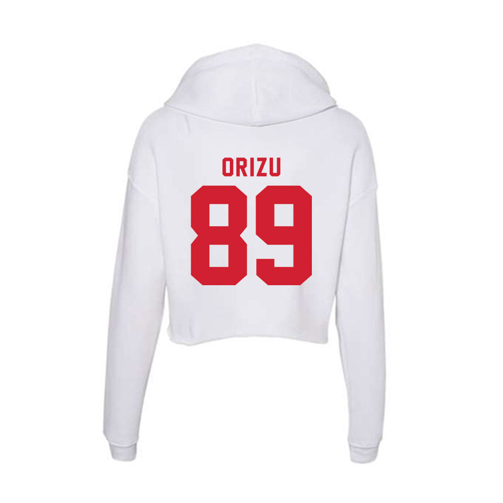 NC State - NCAA Football : Odera Orizu - Women's Crop Fleece Hoodie-1