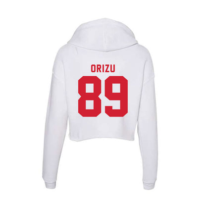 NC State - NCAA Football : Odera Orizu - Women's Crop Fleece Hoodie-1