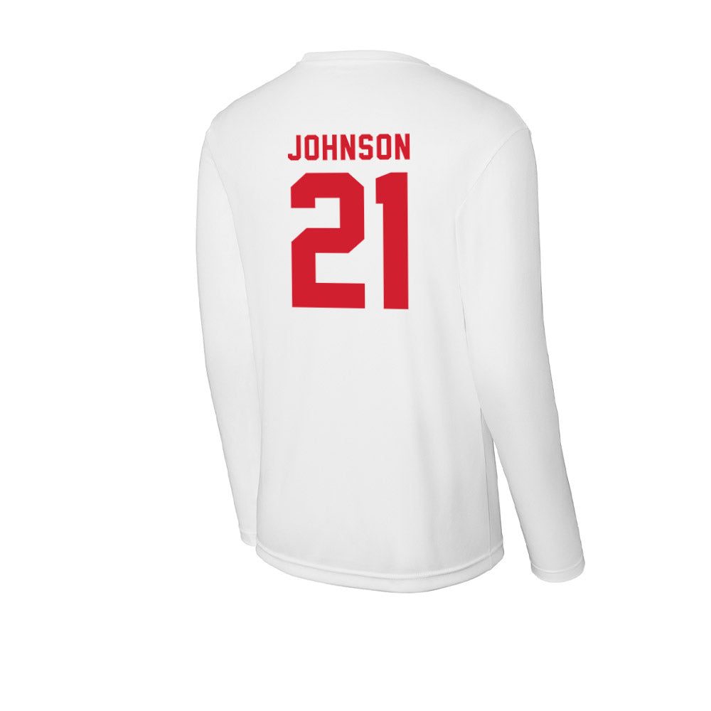 NC State - NCAA Football : Jamel Johnson - Activewear Long Sleeve T-Shirt-1