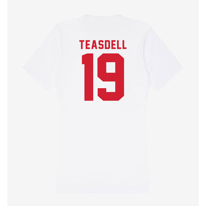 NC State - NCAA Football : Tristan Teasdell - Women's V-Neck T-Shirt-1