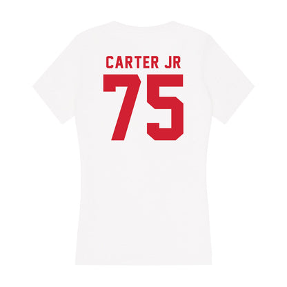 NC State - NCAA Football : Anthony Carter Jr - Women's V-Neck T-Shirt-1