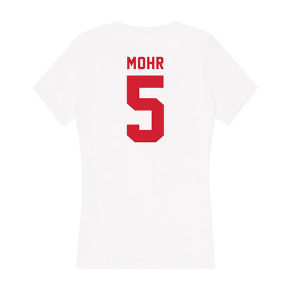 NC State - NCAA Women's Soccer : Alex Mohr - Women's V-Neck T-Shirt-1