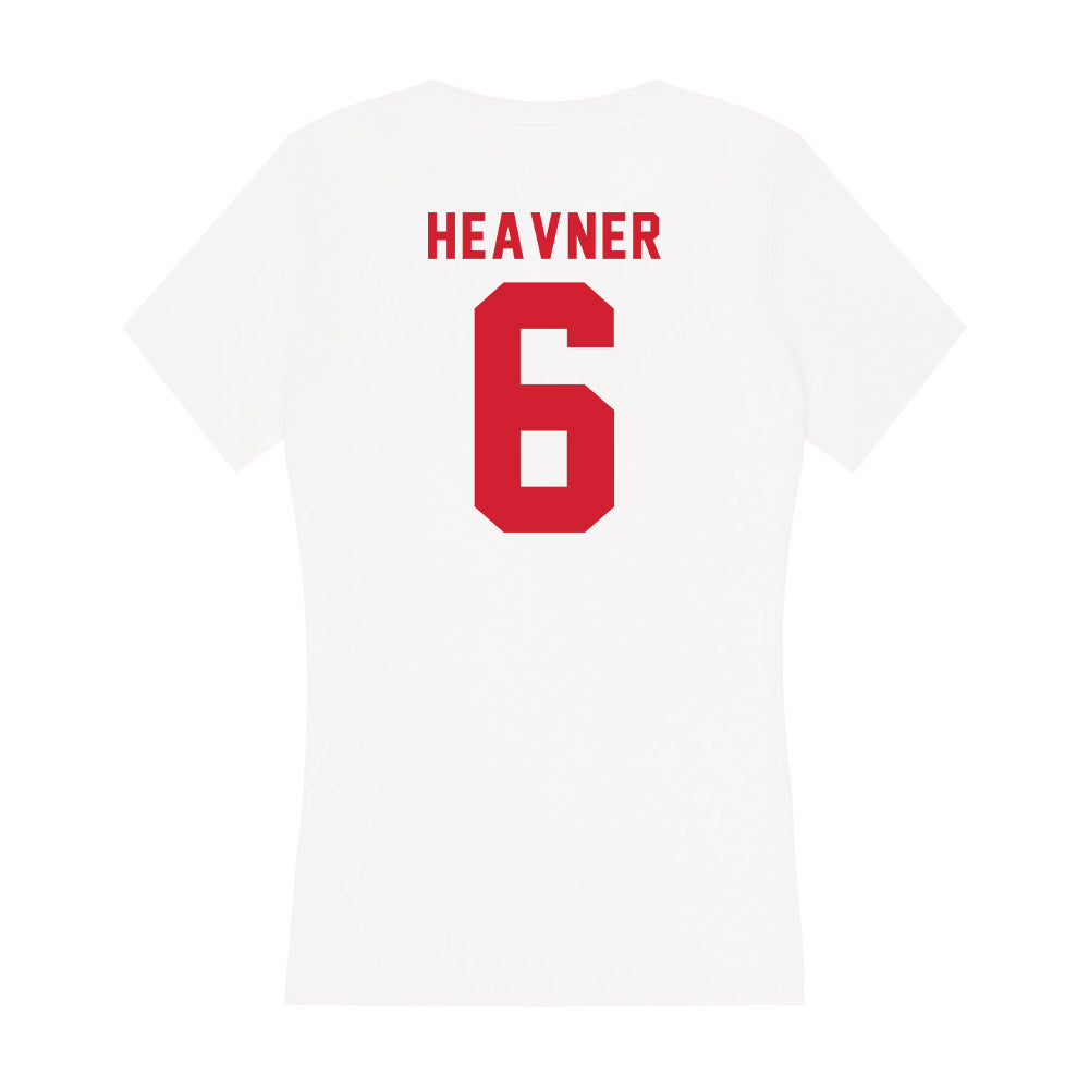 NC State - NCAA Baseball : Matt Heavner - Women's V-Neck T-Shirt-1