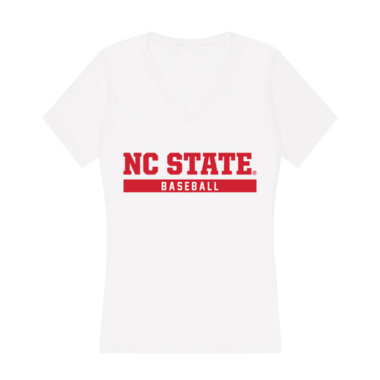 NC State - NCAA Baseball : Julien Peissel - Women's V-Neck T-Shirt-0