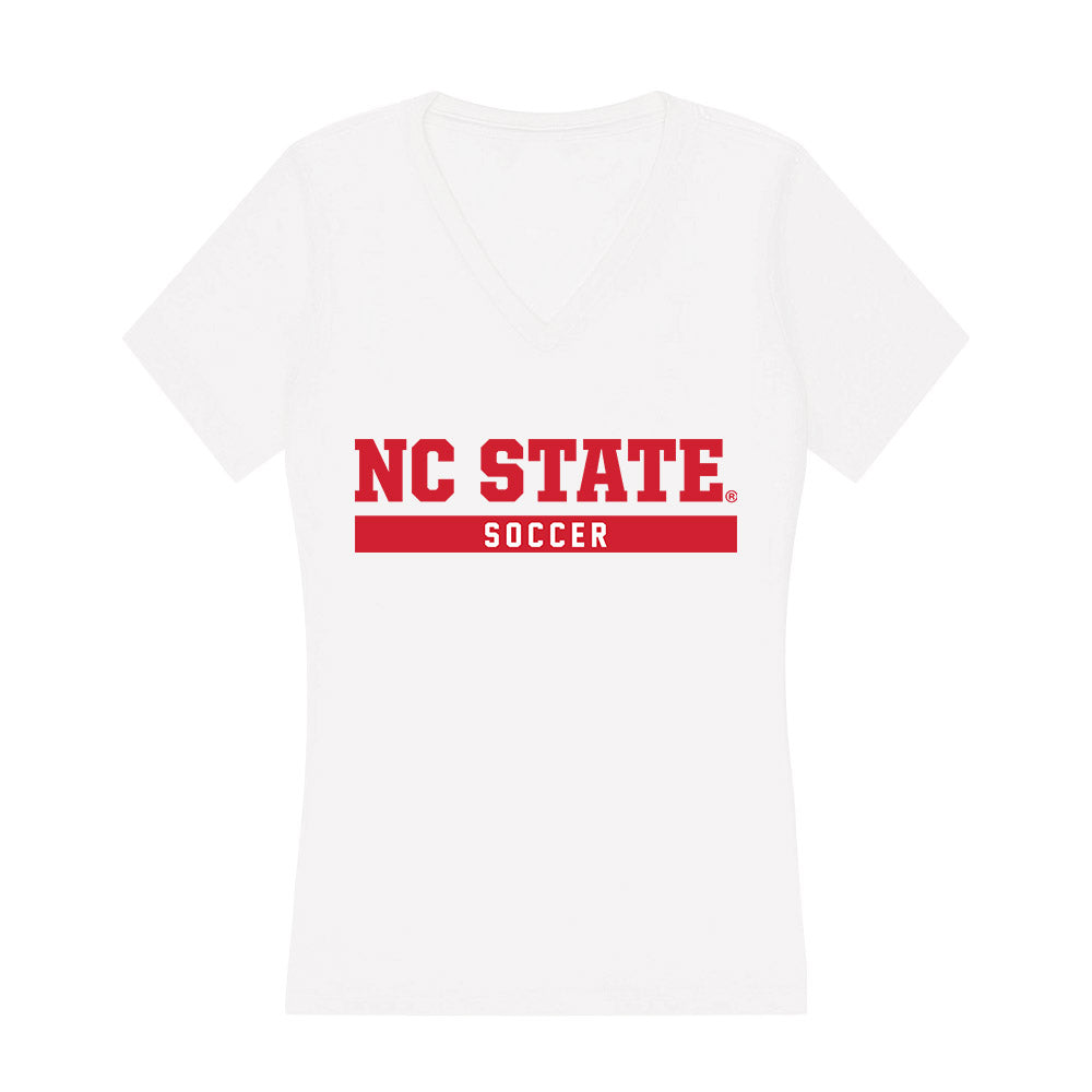 NC State - NCAA Women's Soccer : Taylor Chism - Women's V-Neck T-Shirt-0