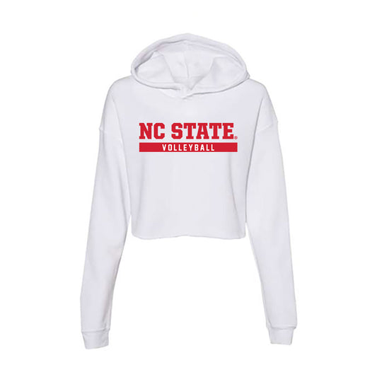 NC State - NCAA Women's Volleyball : Sophia Groom - Women's Crop Fleece Hoodie-0