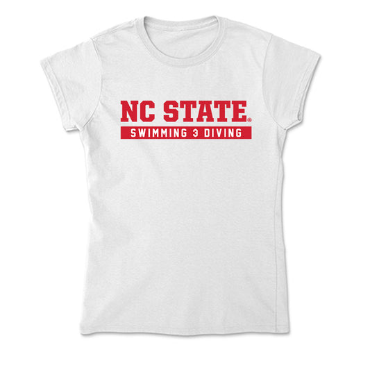 NC State - NCAA Men's Swimming & Diving : Calvin LeBlanc - Soft Style Women’s T-Shirt-0