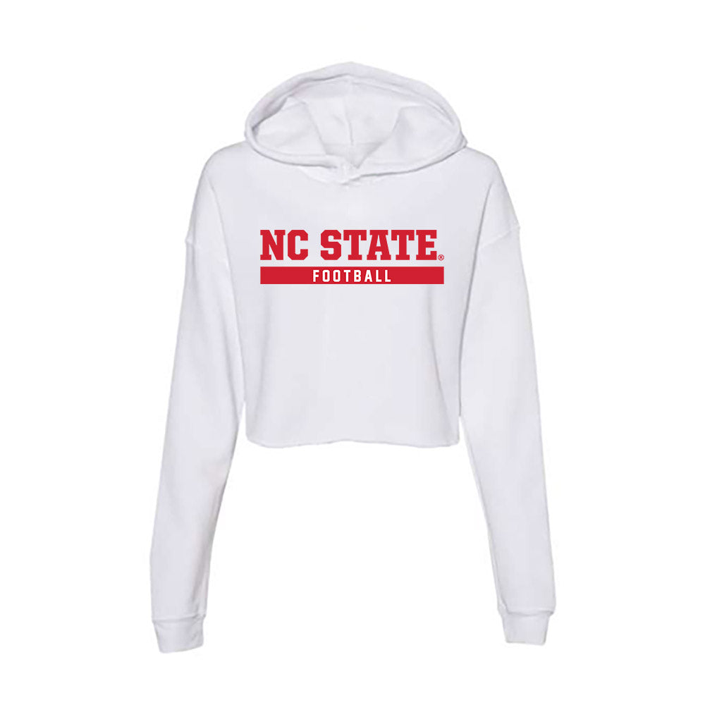 NC State - NCAA Football : Jordan Waters - Women's Crop Fleece Hoodie-0