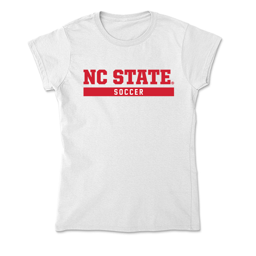 NC State - NCAA Men's Soccer : Christian Herluf - Soft Style Women’s T-Shirt-0