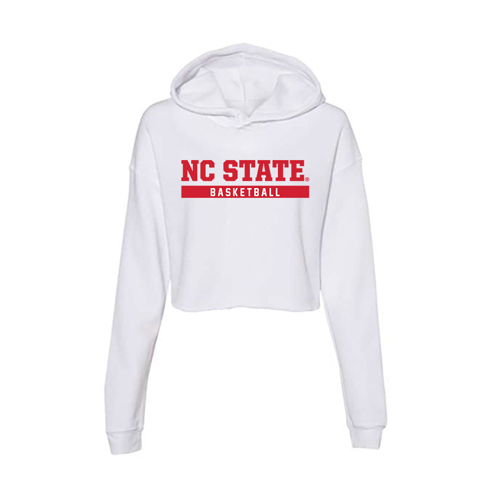 NC State - NCAA Men's Basketball : Jordan Snell - Women's Crop Fleece Hoodie-0
