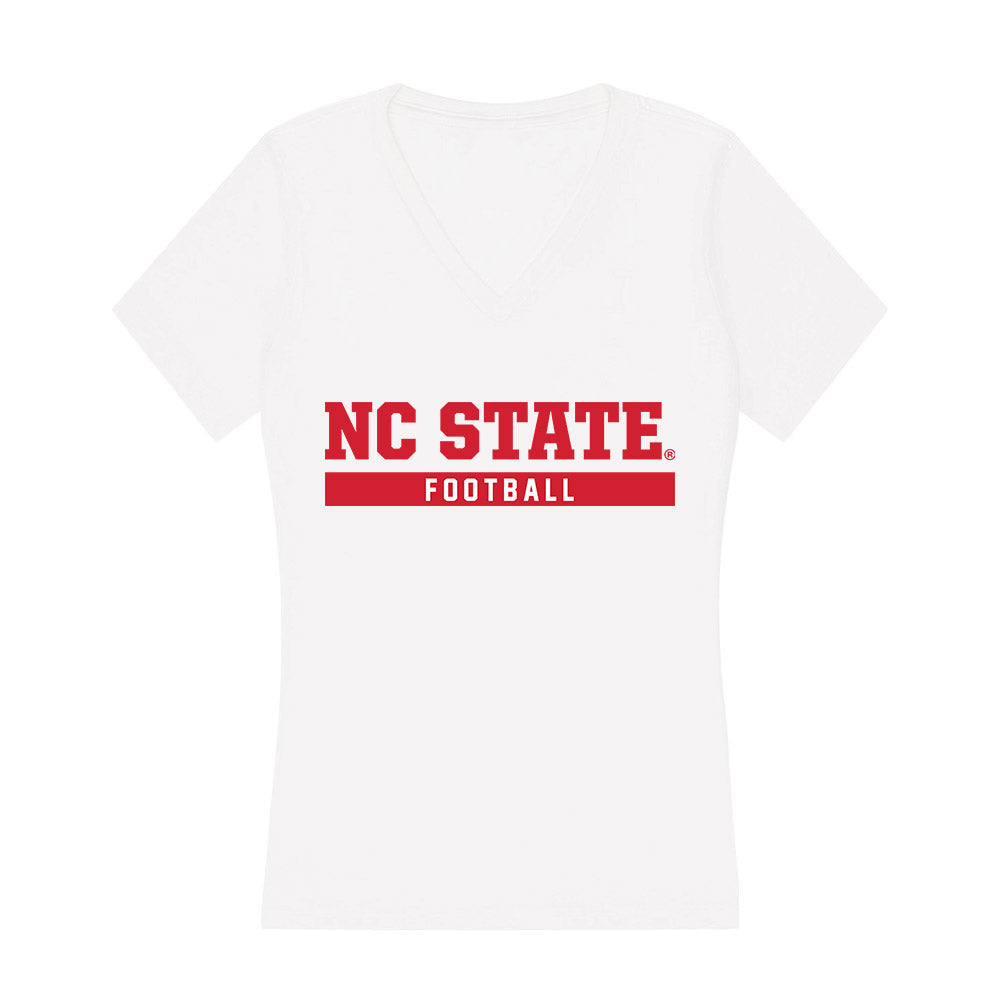 NC State - NCAA Football : Kanoah Vinesett - Women's V-Neck T-Shirt-0