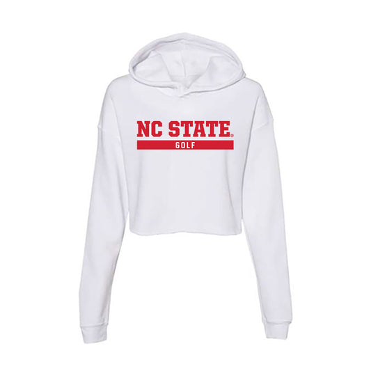 NC State - NCAA Men's Golf : Michael Vick - Women's Crop Fleece Hoodie-0