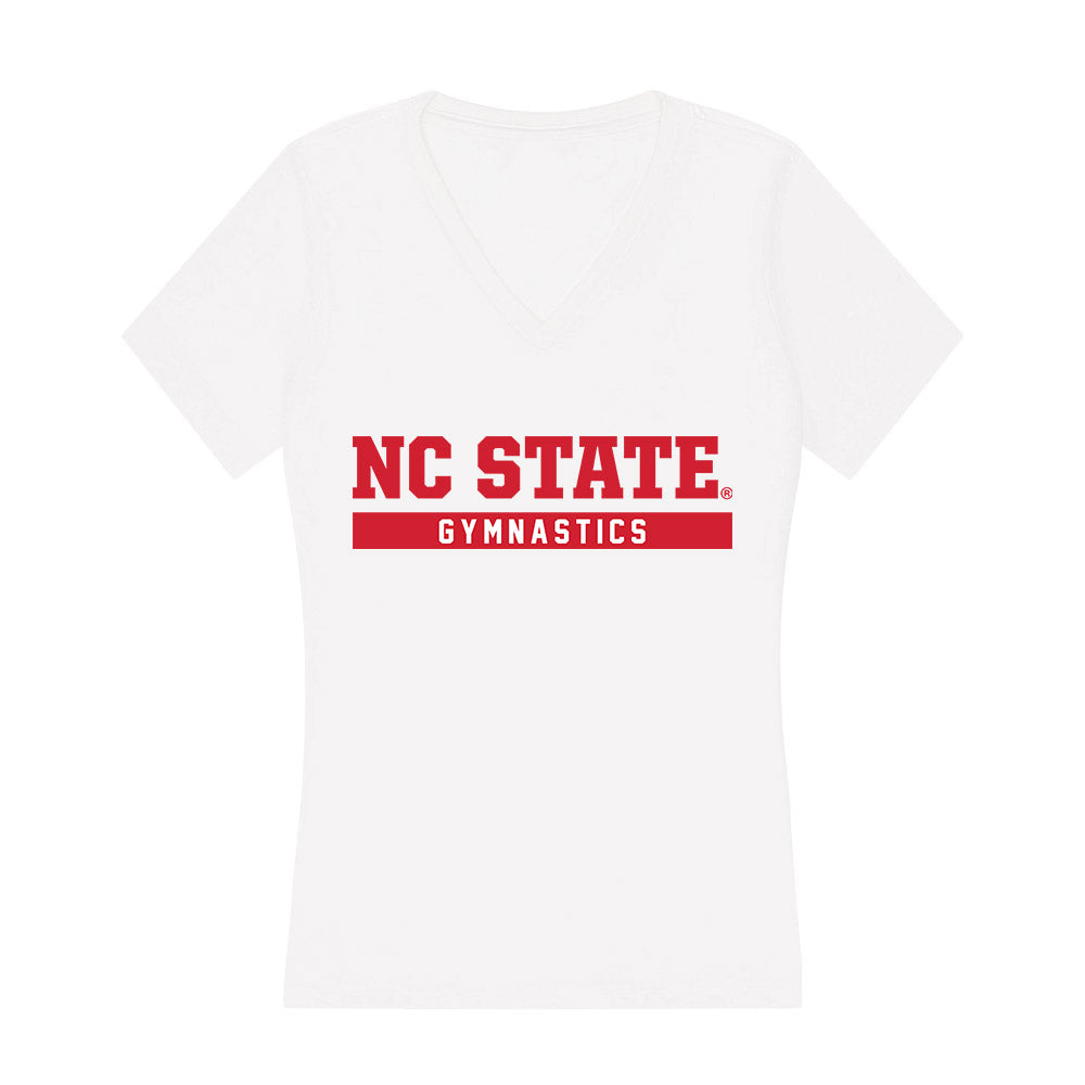NC State - NCAA Women's Gymnastics : Meg Adler - Women's V-Neck T-Shirt-0