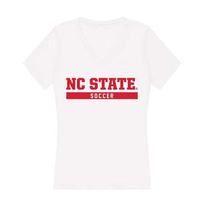 NC State - NCAA Men's Soccer : Adam Abdouh - Women's V-Neck T-Shirt-0