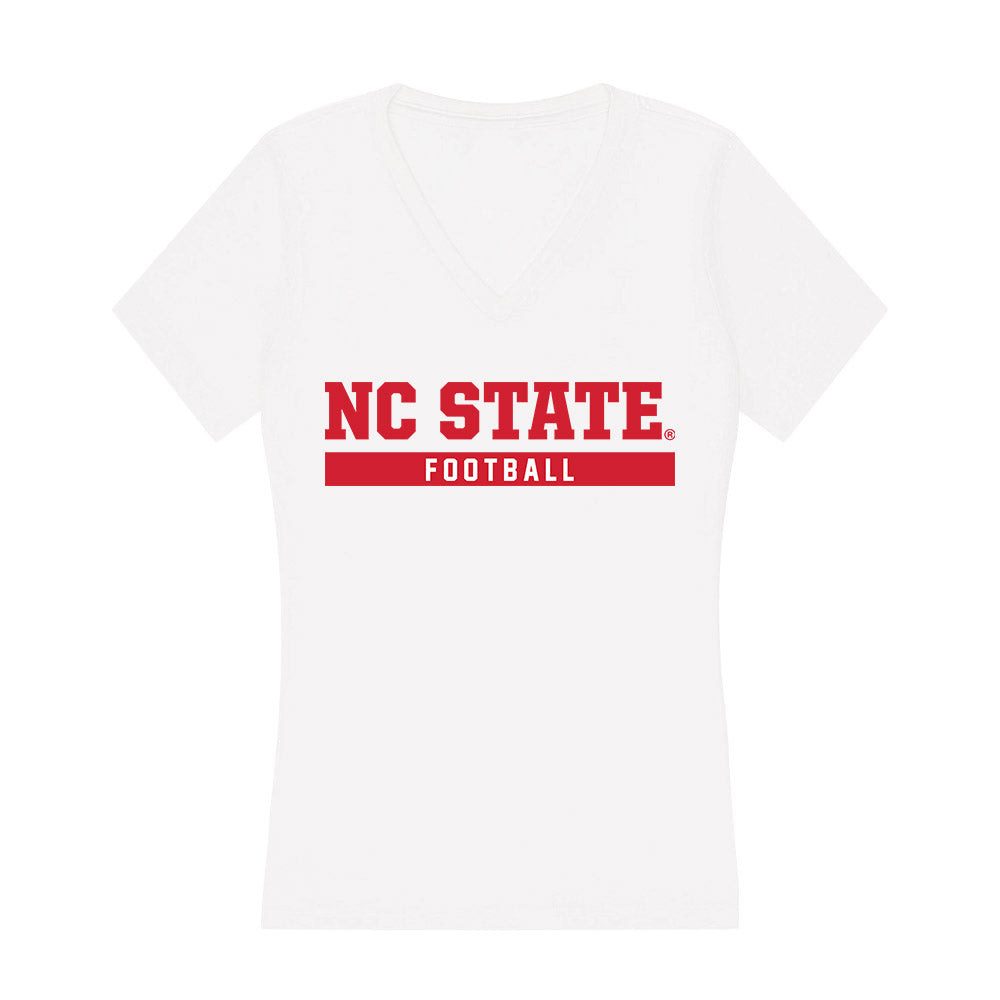 NC State - NCAA Football : Logan Foust - Women's V-Neck T-Shirt-0