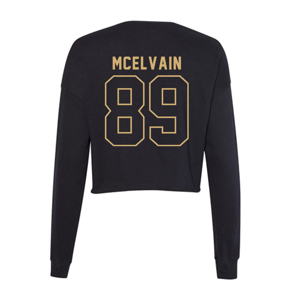 Vanderbilt - NCAA Baseball : Ethan McElvain - Women's Cropped Crew Fleece-1