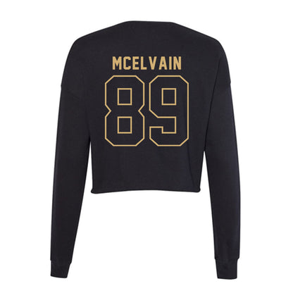 Vanderbilt - NCAA Baseball : Ethan McElvain - Women's Cropped Crew Fleece-1