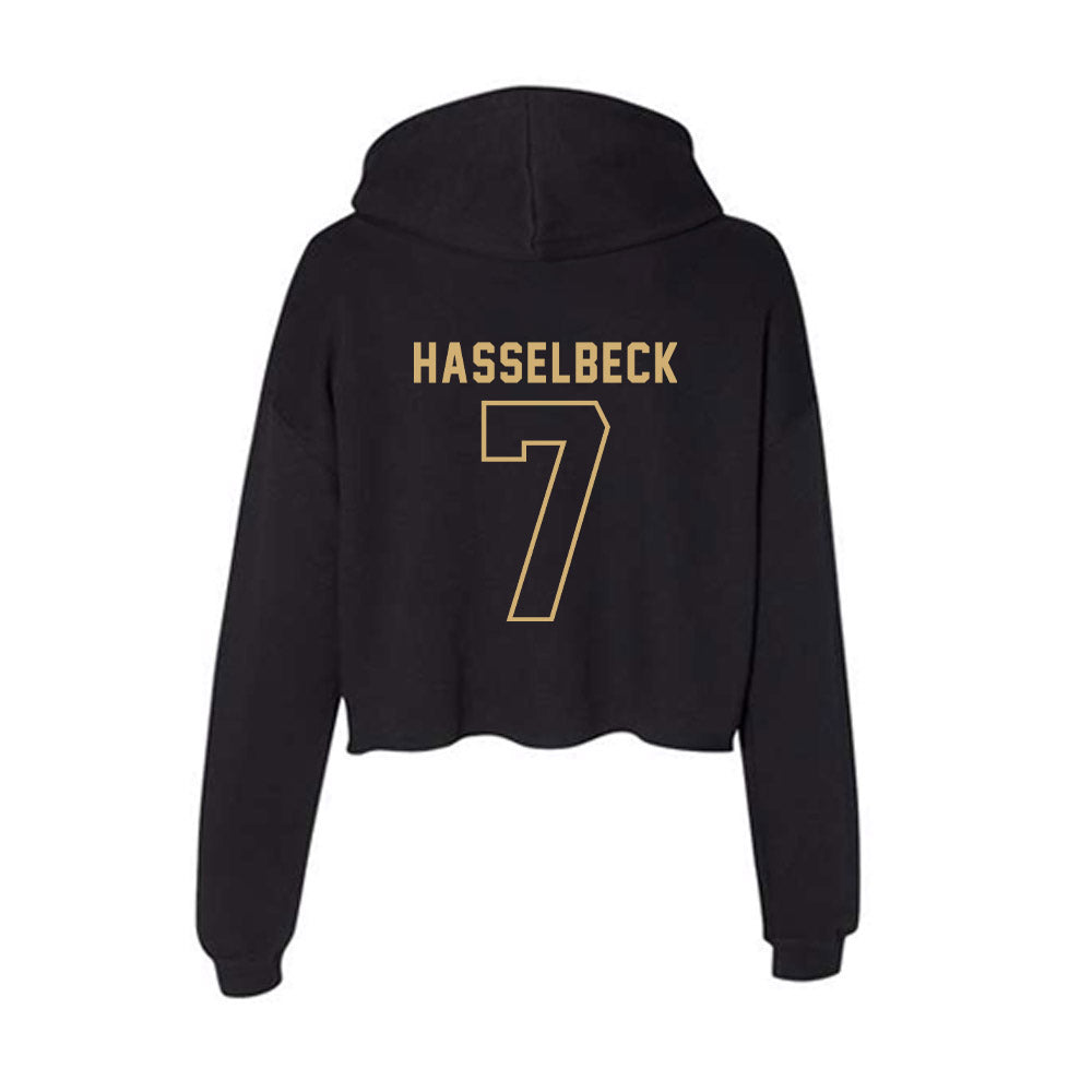 Vanderbilt - NCAA Women's Lacrosse : Grace Hasselbeck - Women's Crop Fleece Hoodie-1