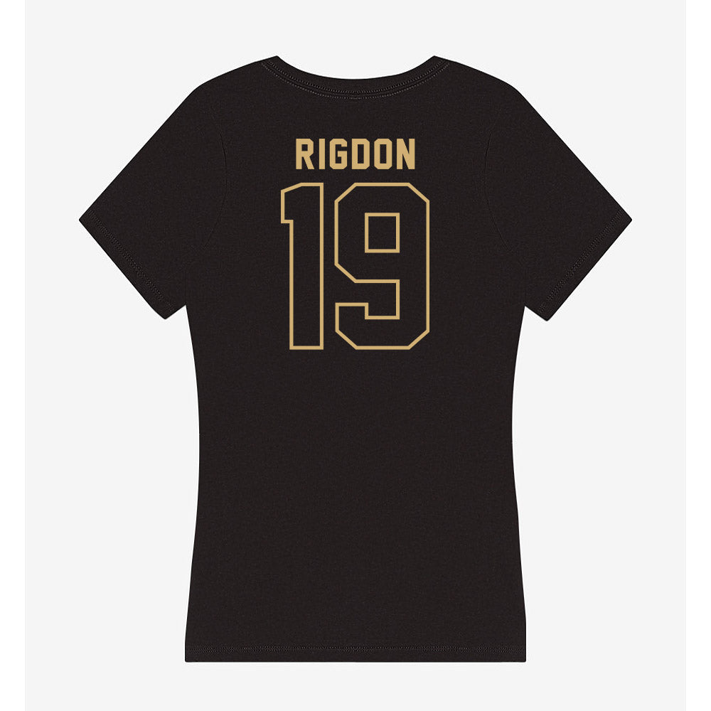 Vanderbilt - NCAA Baseball : Rustan Rigdon - Women's V-Neck T-Shirt-1