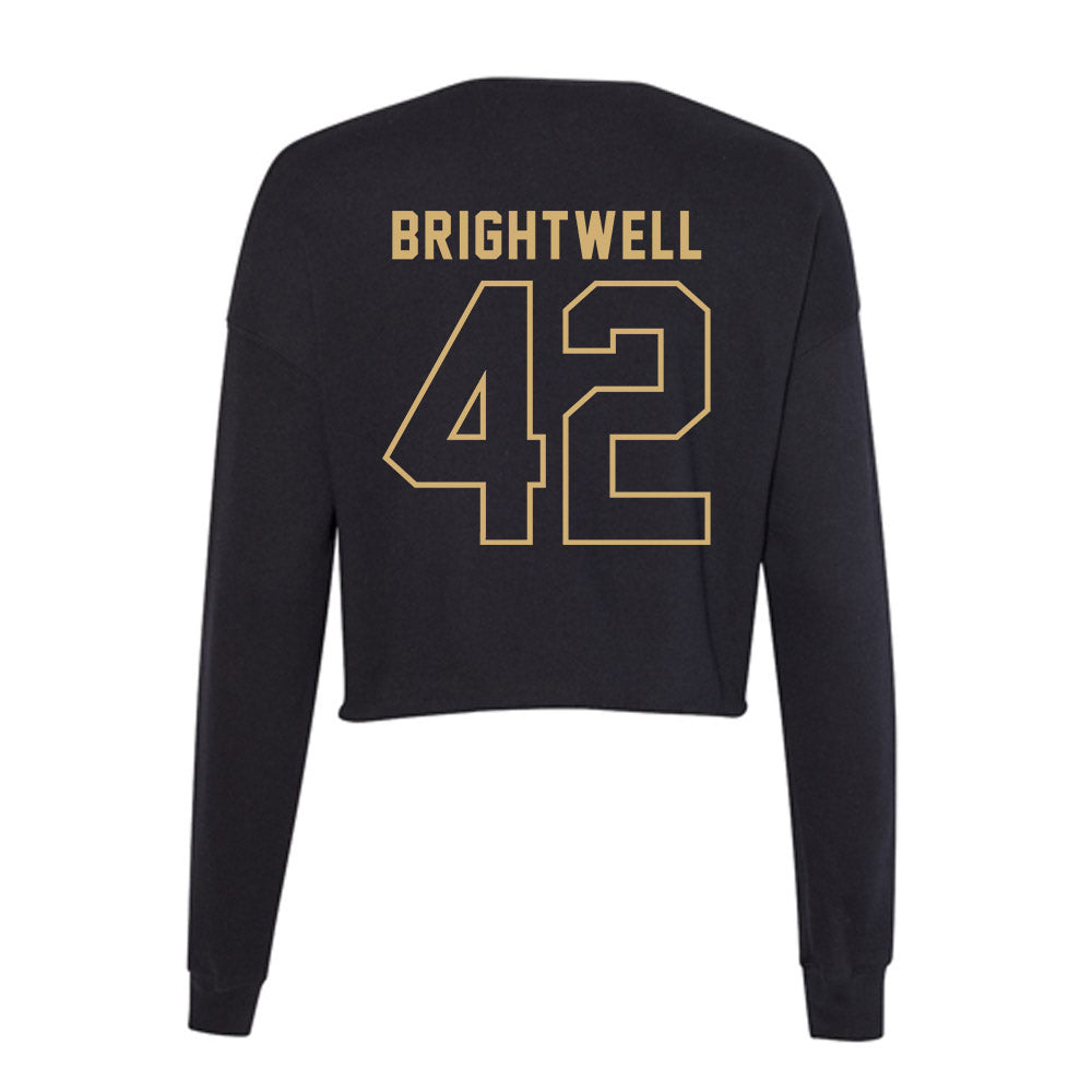 Vanderbilt - NCAA Baseball : Collin Brightwell - Women's Cropped Crew Fleece-1