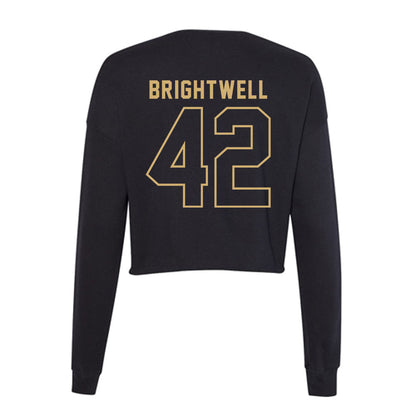 Vanderbilt - NCAA Baseball : Collin Brightwell - Women's Cropped Crew Fleece-1