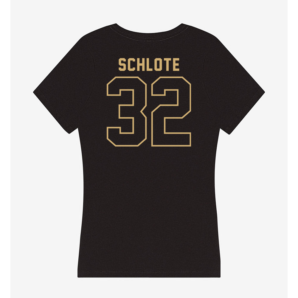Vanderbilt - NCAA Baseball : Nate Schlote - Women's V-Neck T-Shirt-1
