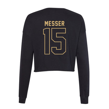 Vanderbilt - NCAA Men's Basketball : Coleson Messer - Women's Cropped Crew Fleece-1