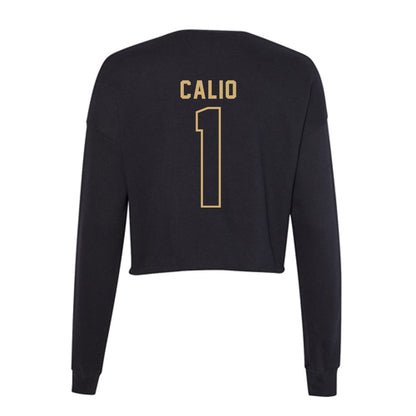 Vanderbilt - NCAA Baseball : AJ Calio - Women's Cropped Crew Fleece-1