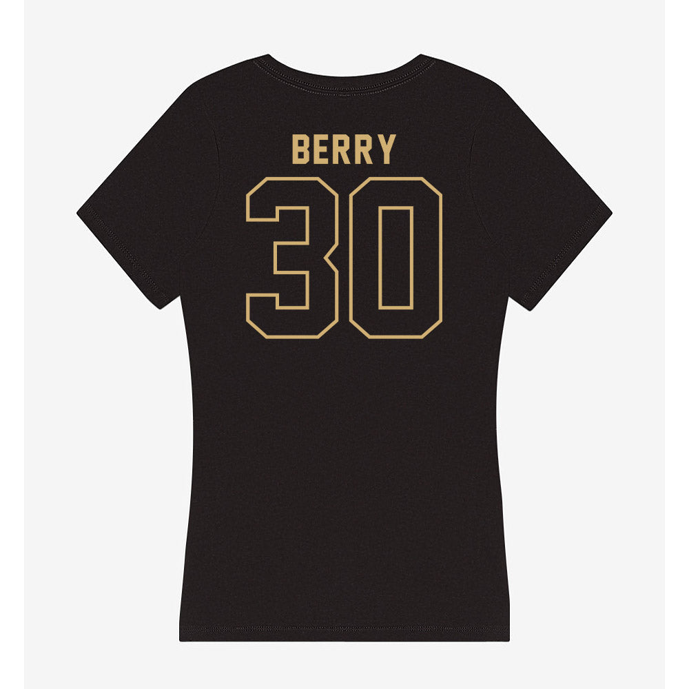 Vanderbilt - NCAA Football : Trudell Berry - Women's V-Neck T-Shirt-1