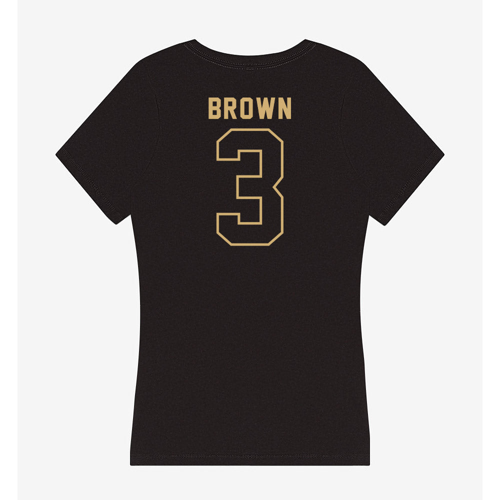 Vanderbilt - NCAA Football : Tristen Brown - Women's V-Neck T-Shirt-1