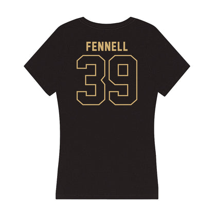 Vanderbilt - NCAA Baseball : Connor Fennell - Women's V-Neck T-Shirt-1