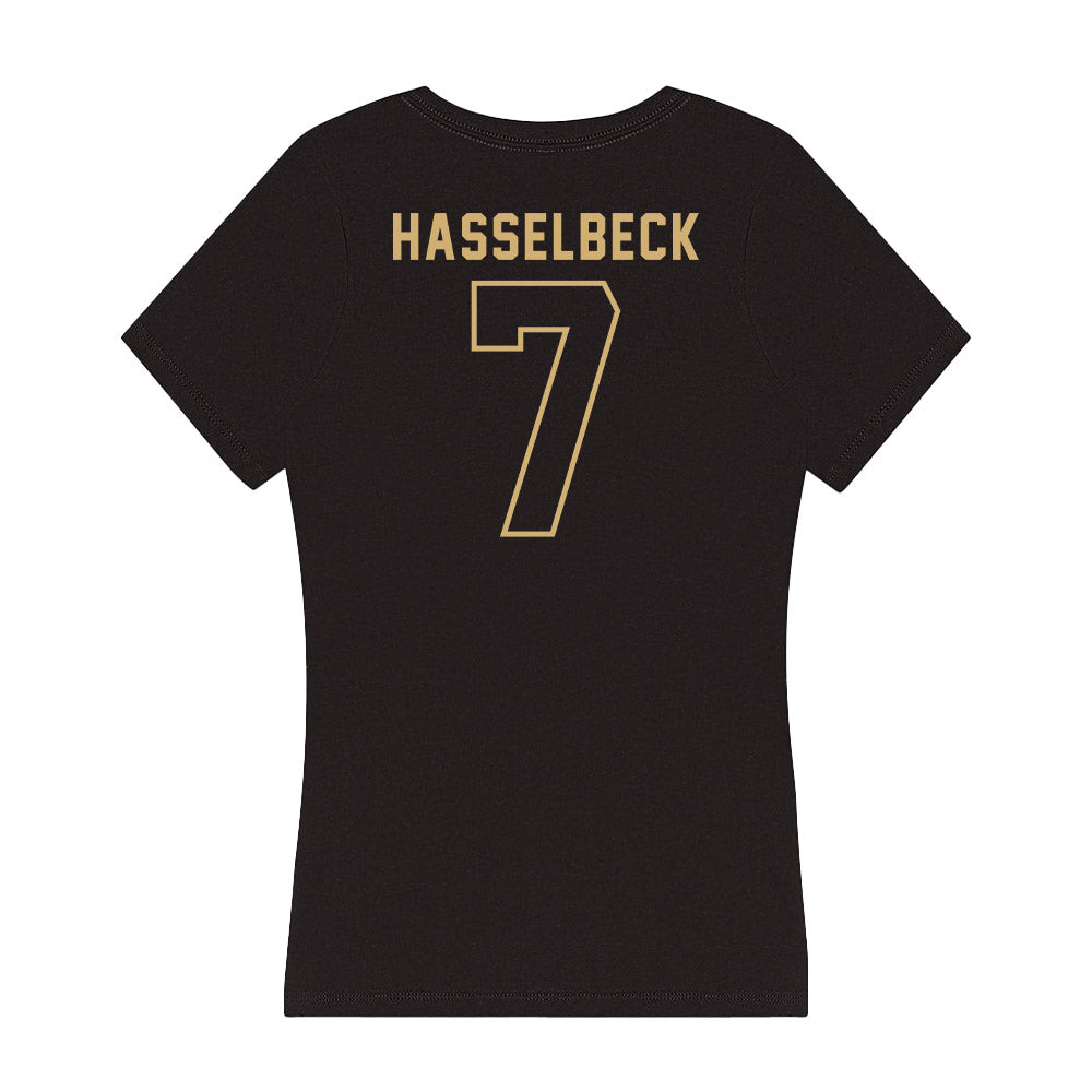 Vanderbilt - NCAA Women's Lacrosse : Grace Hasselbeck - Women's V-Neck T-Shirt-1