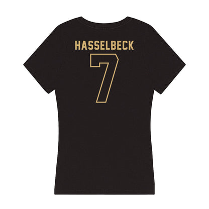Vanderbilt - NCAA Women's Lacrosse : Grace Hasselbeck - Women's V-Neck T-Shirt-1