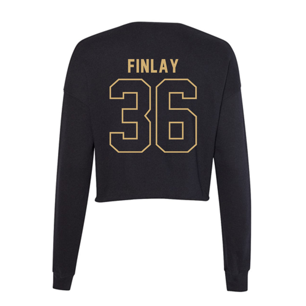 Vanderbilt - NCAA Women's Lacrosse : Molly Finlay - Women's Cropped Crew Fleece-1